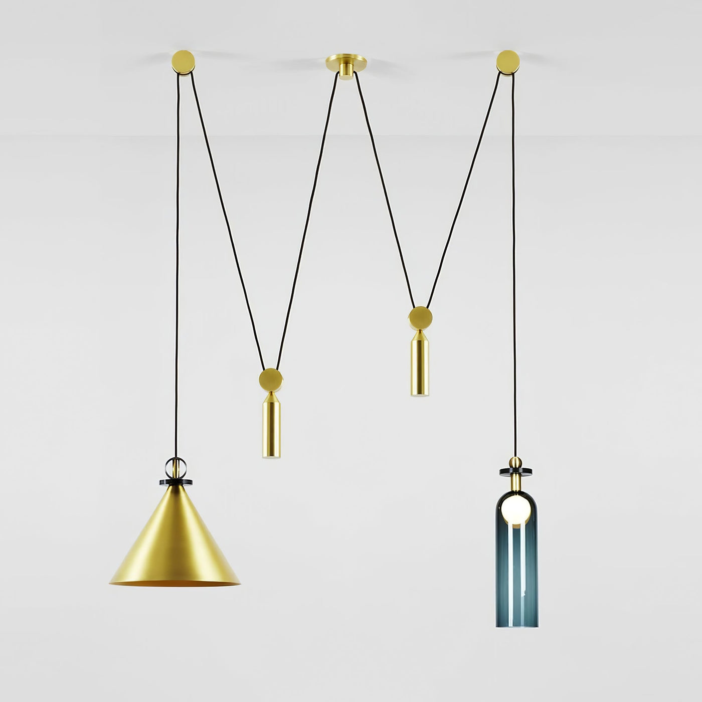 Delira Hanglamp Geometrisch Glas en Metaal