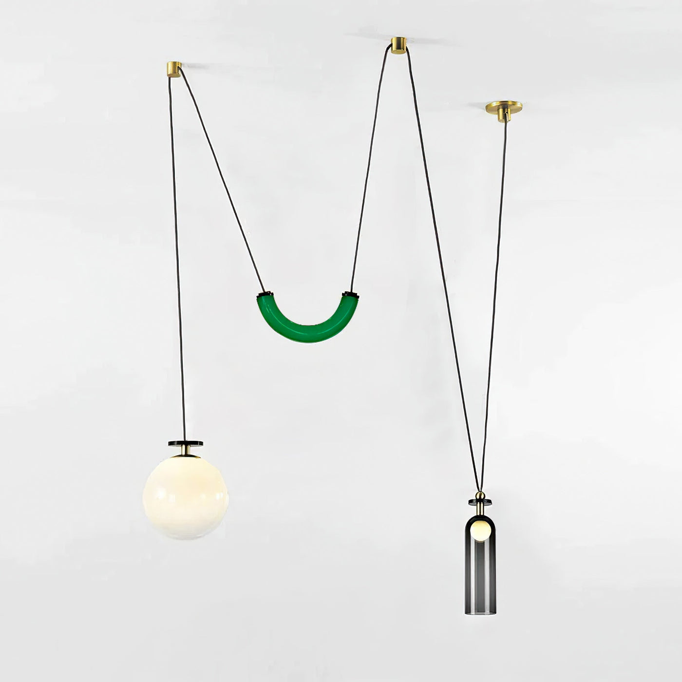 Delira Hanglamp Geometrisch Glas en Metaal