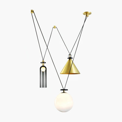 Delira Hanglamp Geometrisch Glas en Metaal