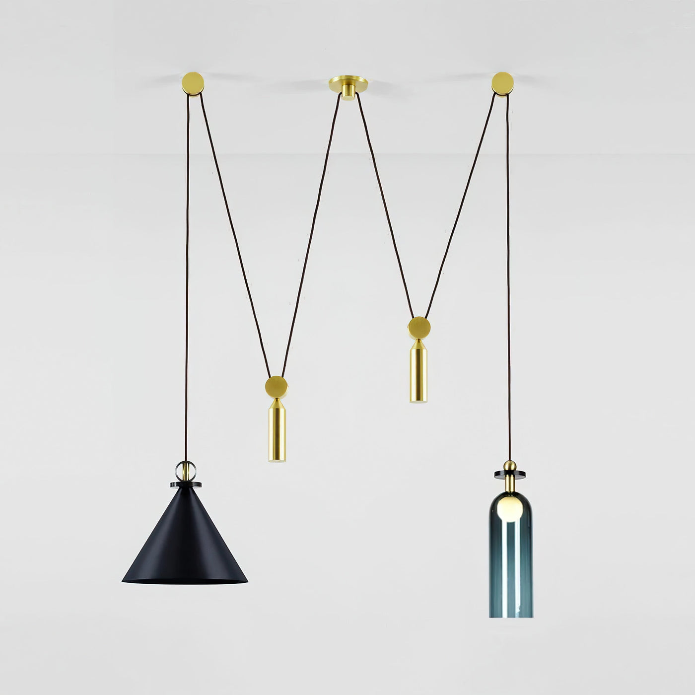 Delira Hanglamp Geometrisch Glas en Metaal