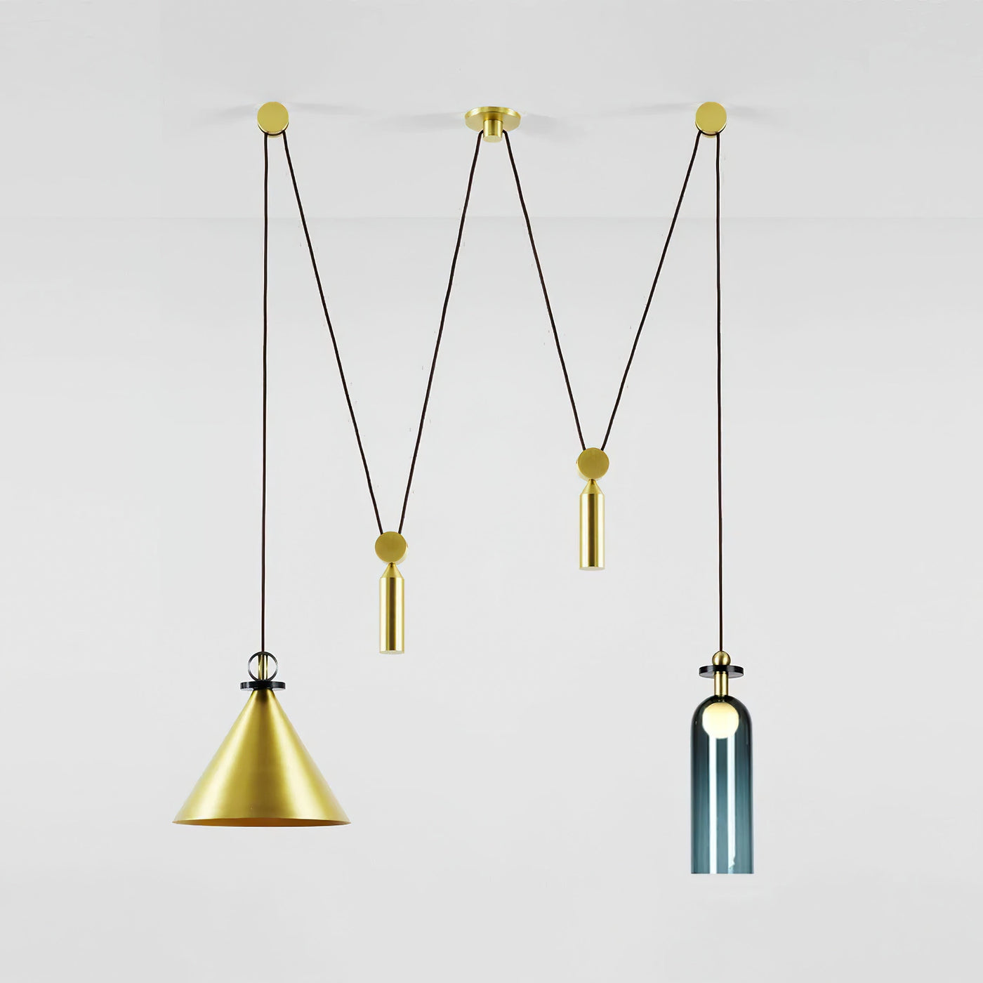 Delira Hanglamp Geometrisch Glas en Metaal