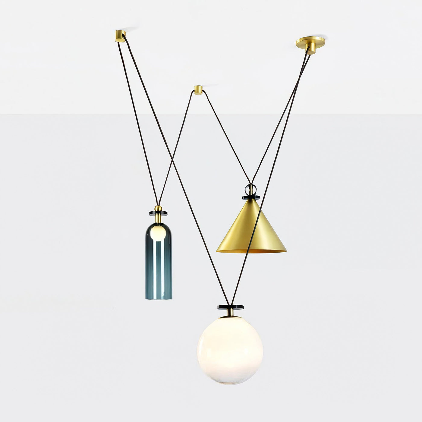 Delira Hanglamp Geometrisch Glas en Metaal