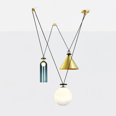 Delira Hanglamp Geometrisch Glas en Metaal