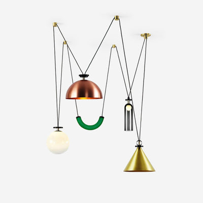 Delira Hanglamp Geometrisch Glas en Metaal