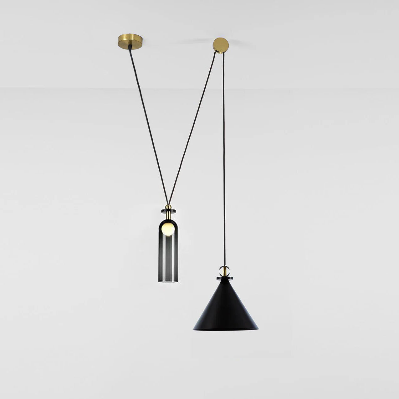 Delira Hanglamp Geometrisch Glas en Metaal