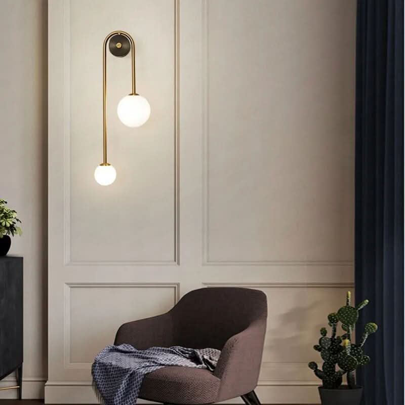 Delira Wandlamp Scandinavisch Glas Metaal Design