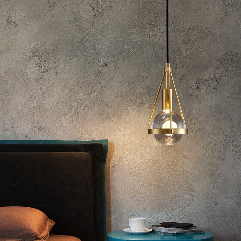 Delira Hanglamp Goud Bloemlicht