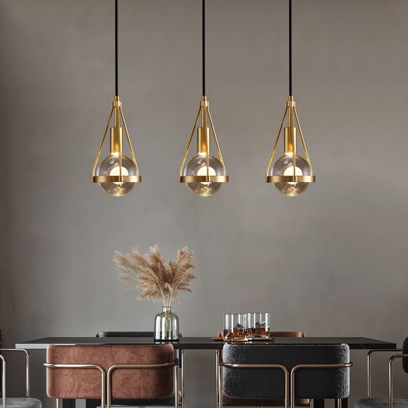 Delira Hanglamp Goud Bloemlicht