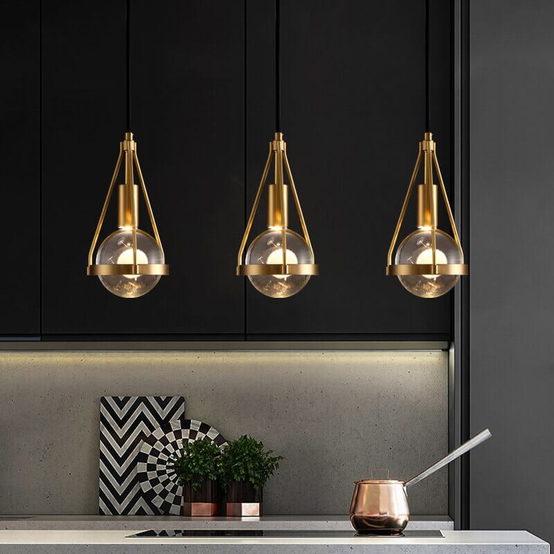 Delira Hanglamp Goud Bloemlicht