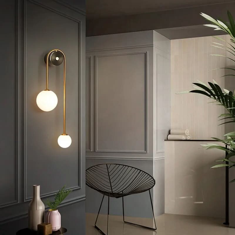 Delira Wandlamp Scandinavisch Glas Metaal Design