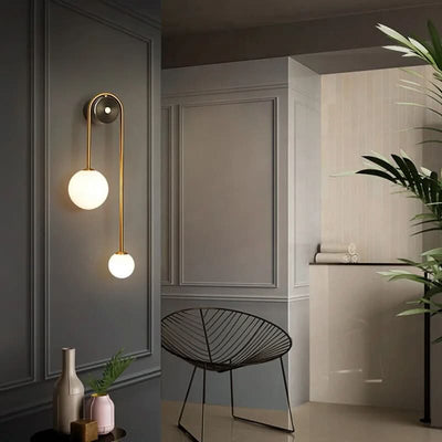 Delira Wandlamp Scandinavisch Glas Metaal Design