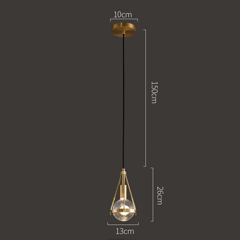 Delira Hanglamp Goud Bloemlicht
