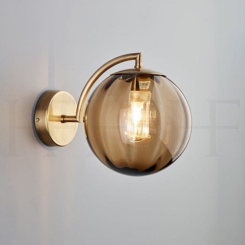 Delira Wandlamp Ronde Glazen Kap