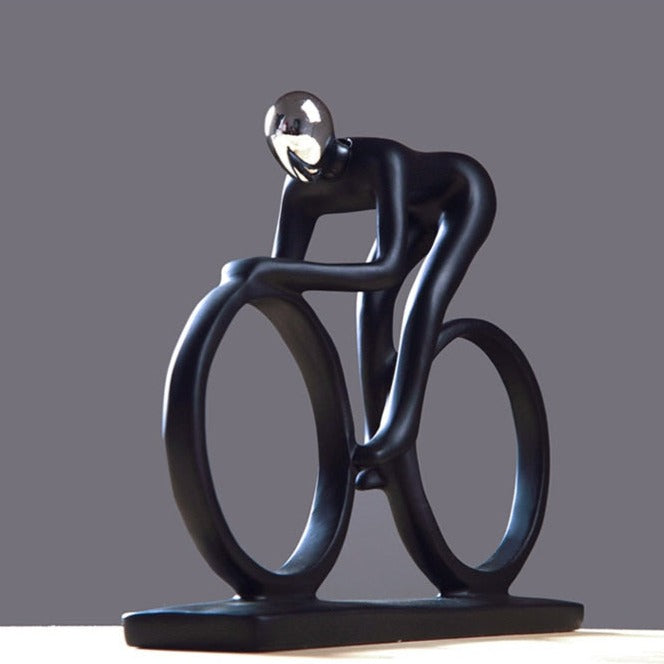 Delira Beeldje Abstracte Wielrenner Nordic Kunstobject