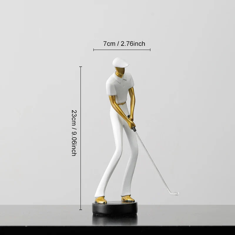 Delira Beeldje Abstracte Golfer Nordic Kunstobject