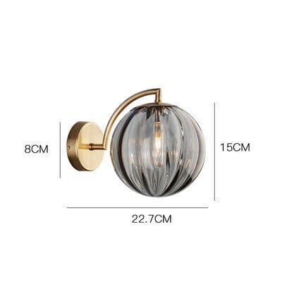 Delira Wandlamp Ronde Glazen Kap