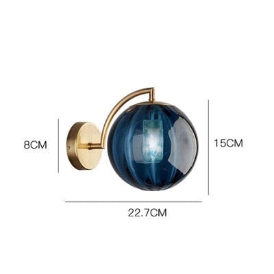 Delira Wandlamp Ronde Glazen Kap