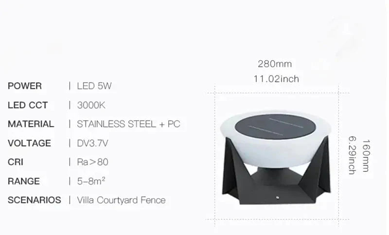 Delira Solar Buitenlamp met Koel Wit Licht