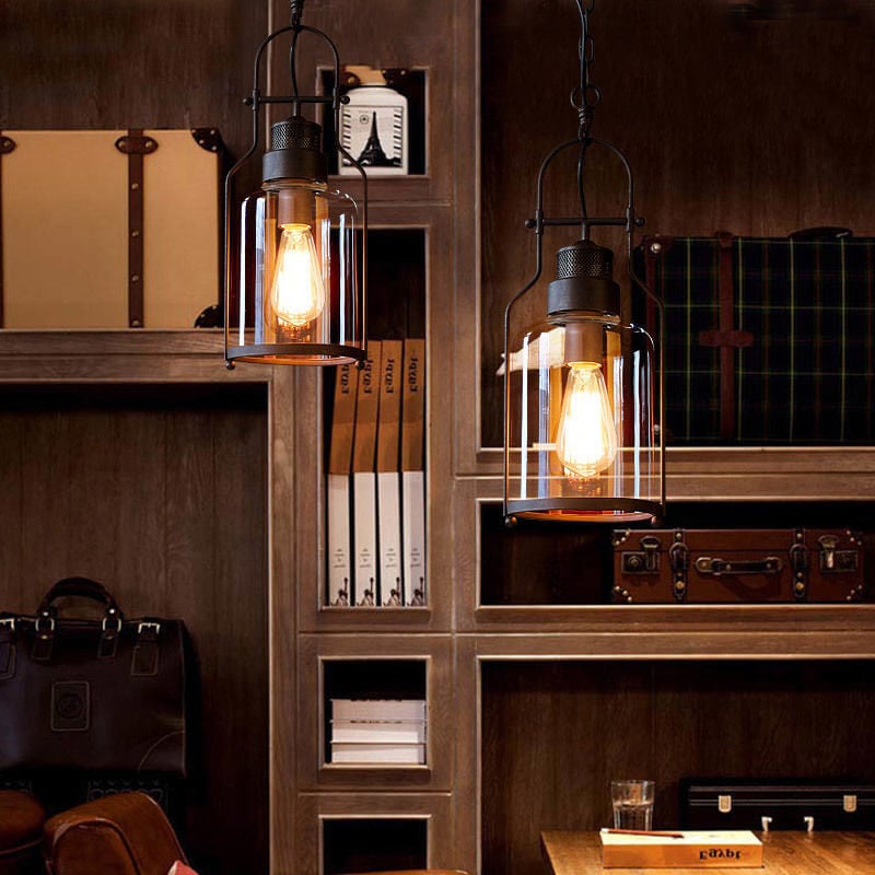 Delira Hanglamp Industrieel Glas Vintage