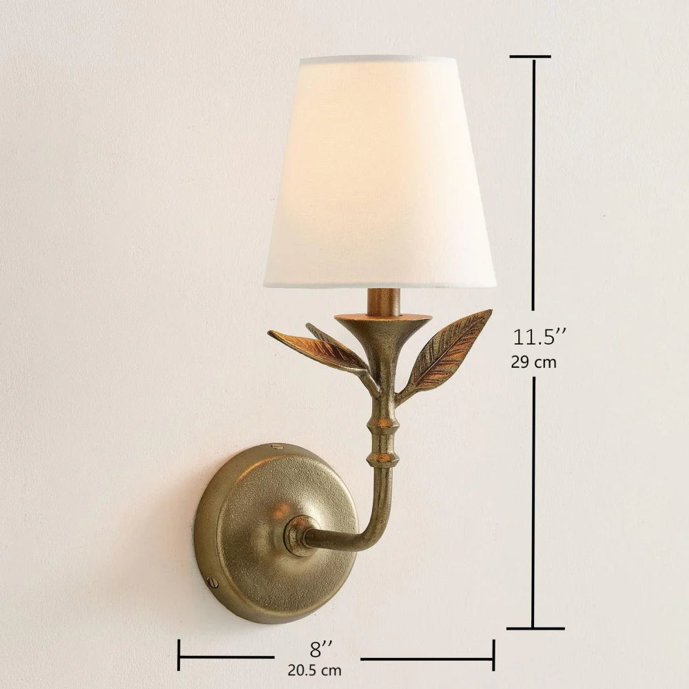 Delira Wandlamp Bloemvorm Antiek Messing