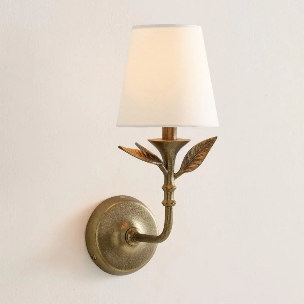 Delira Wandlamp Bloemvorm Antiek Messing