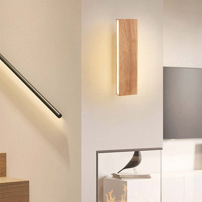Delira Wandlamp Rechthoekig Hout Minimalistisch