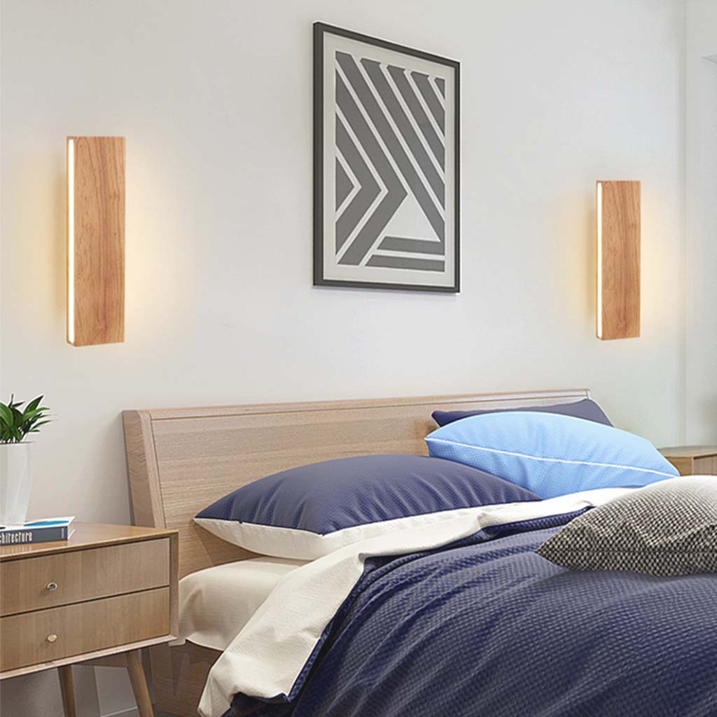 Delira Wandlamp Rechthoekig Hout Minimalistisch