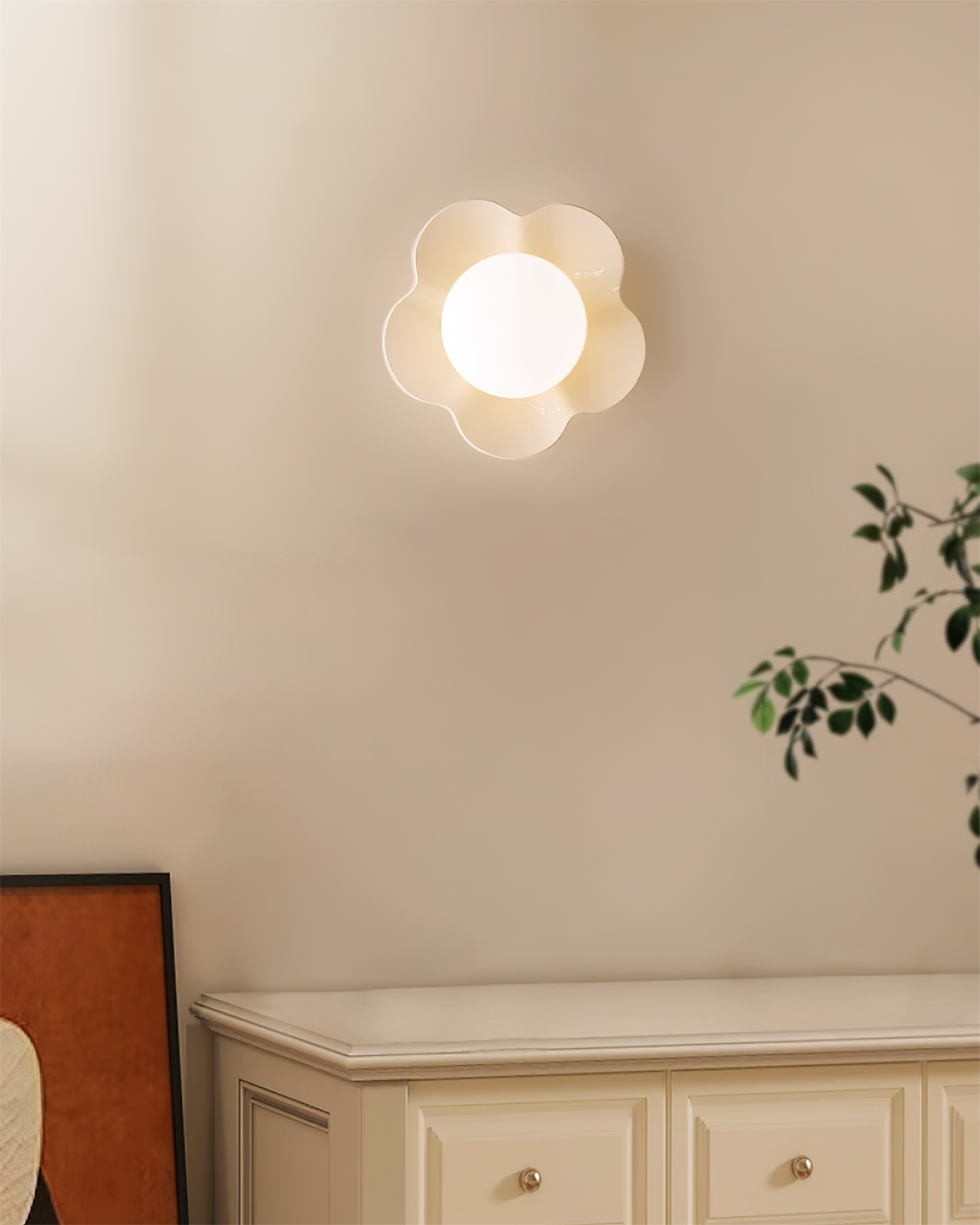 Delira Wandlamp Bloemvorm Glasdecor
