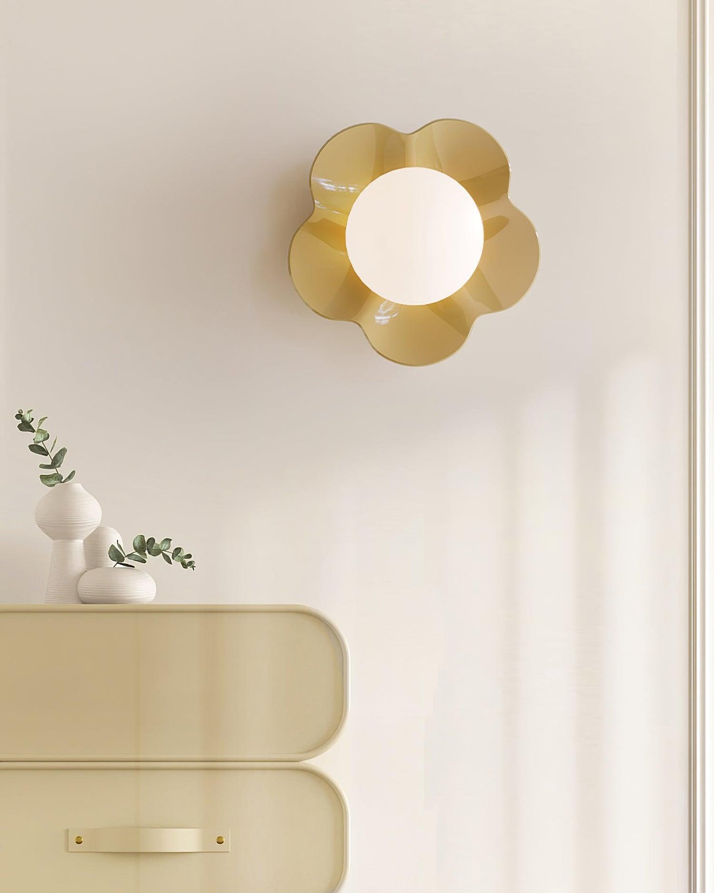 Delira Wandlamp Bloemvorm Glasdecor