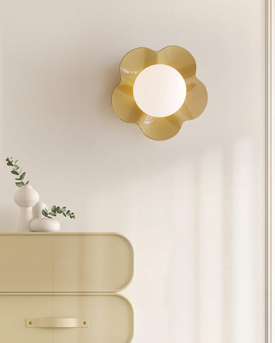 Delira Wandlamp Bloemvorm Glasdecor