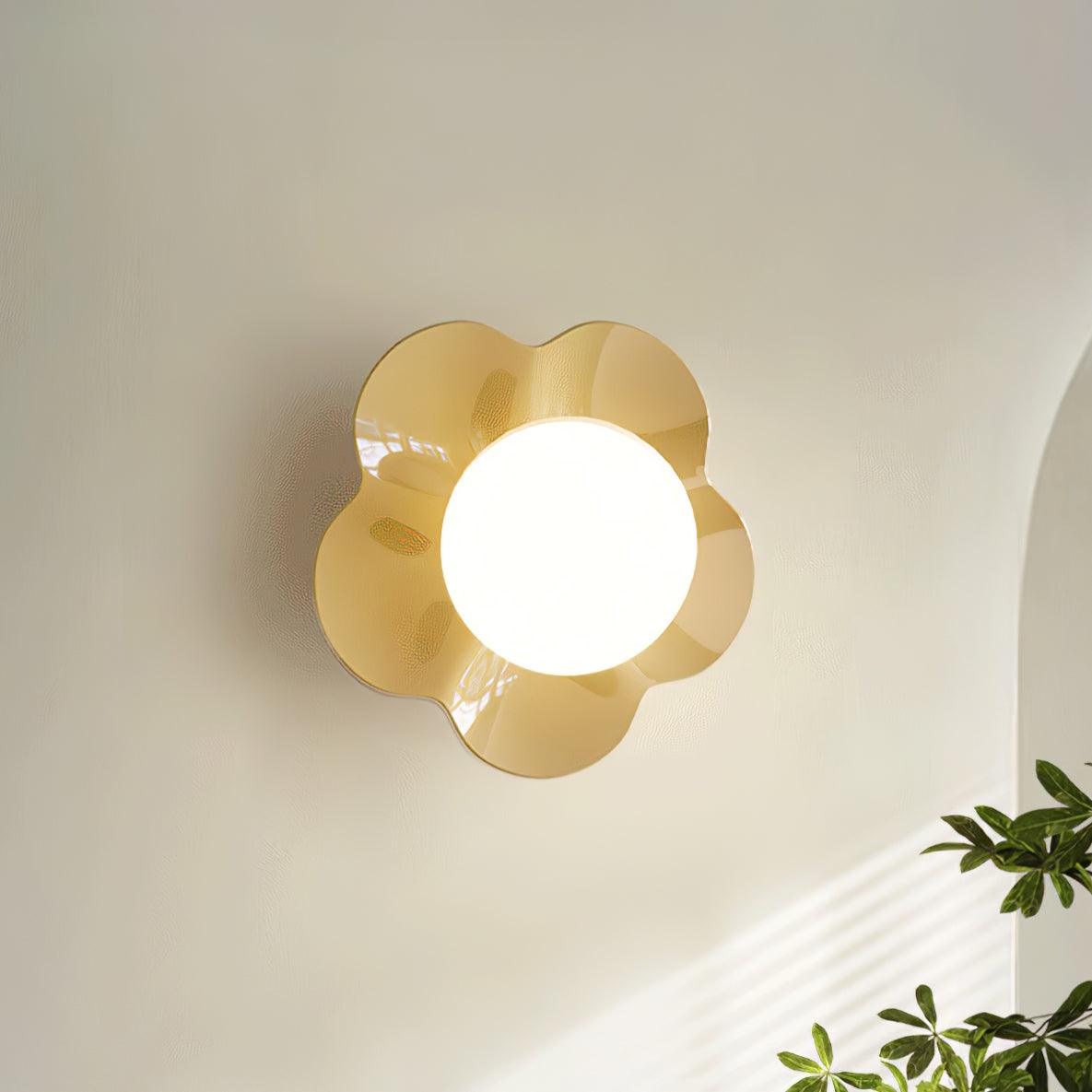Delira Wandlamp Bloemvorm Glasdecor