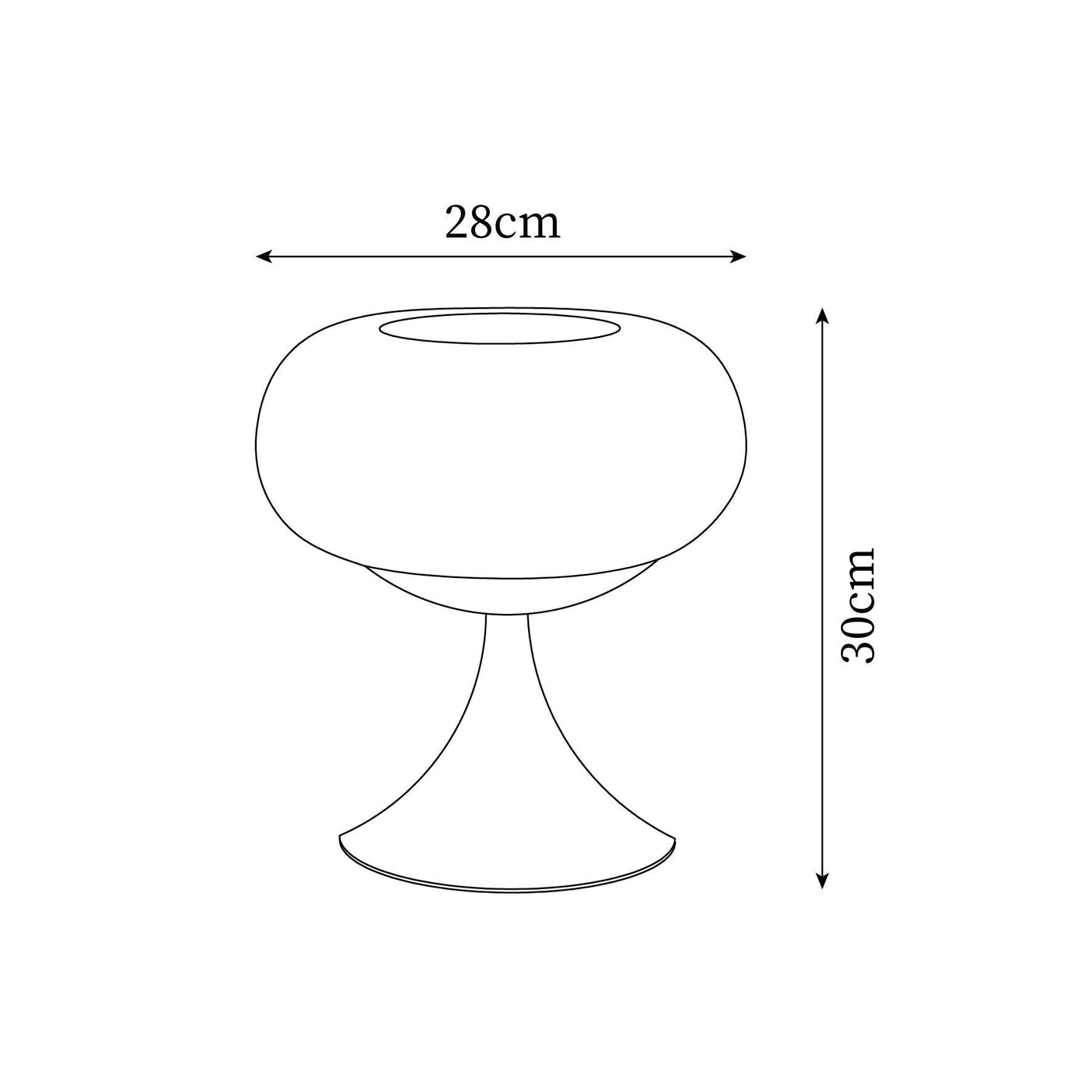 Delira Tafellamp Glanzend Appelvormig Design