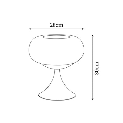 Delira Tafellamp Glanzend Appelvormig Design