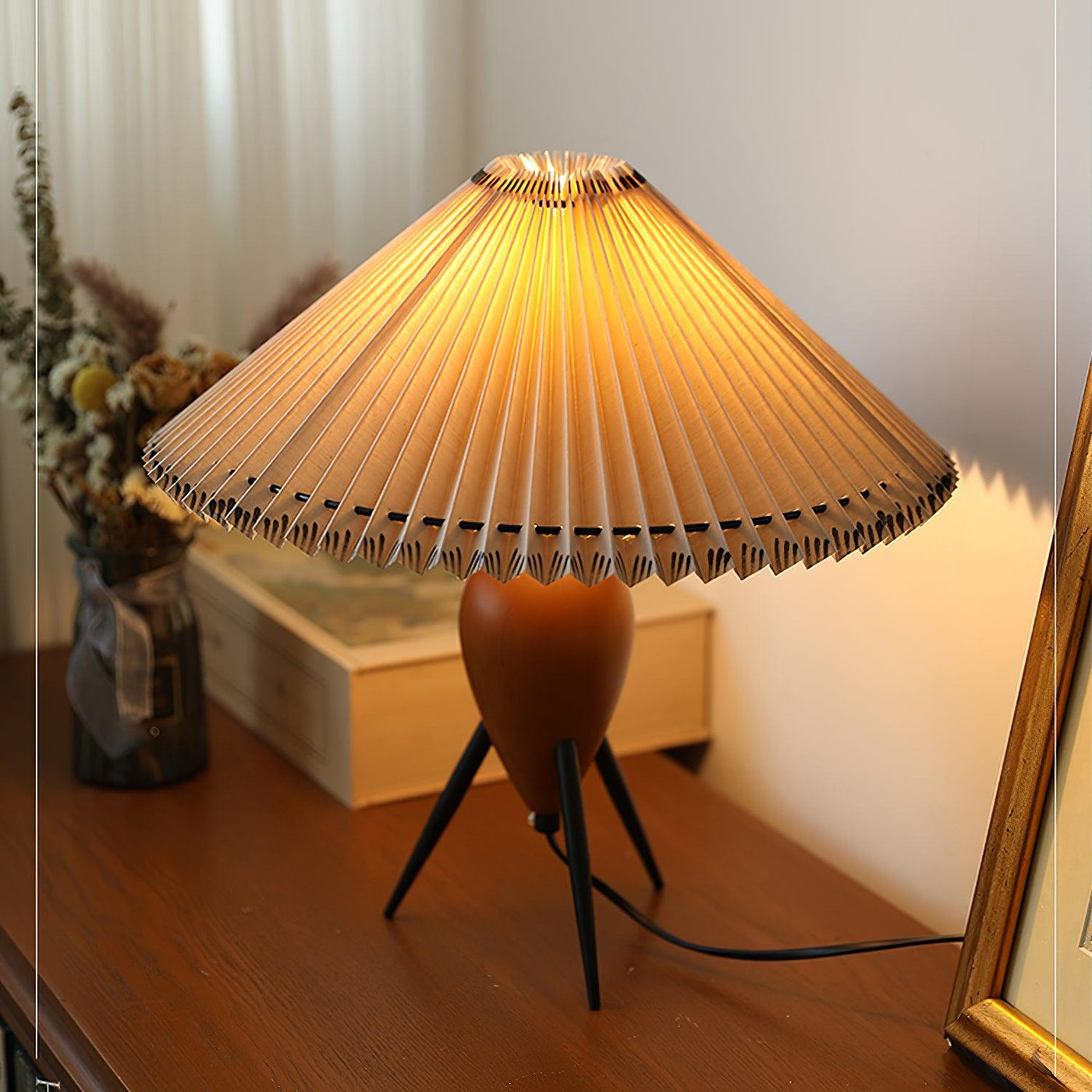 Delira Tafellamp Houtfineer Klassiek Design