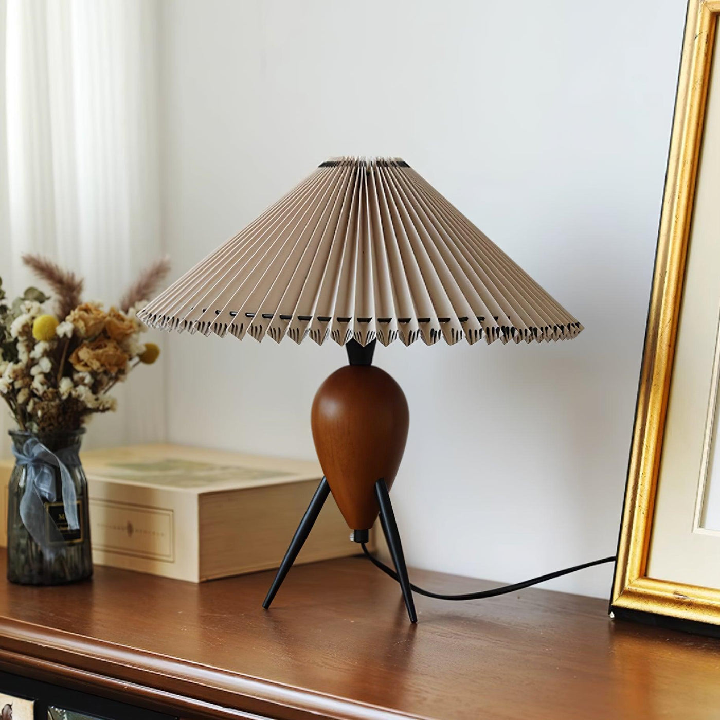 Delira Tafellamp Houtfineer Klassiek Design