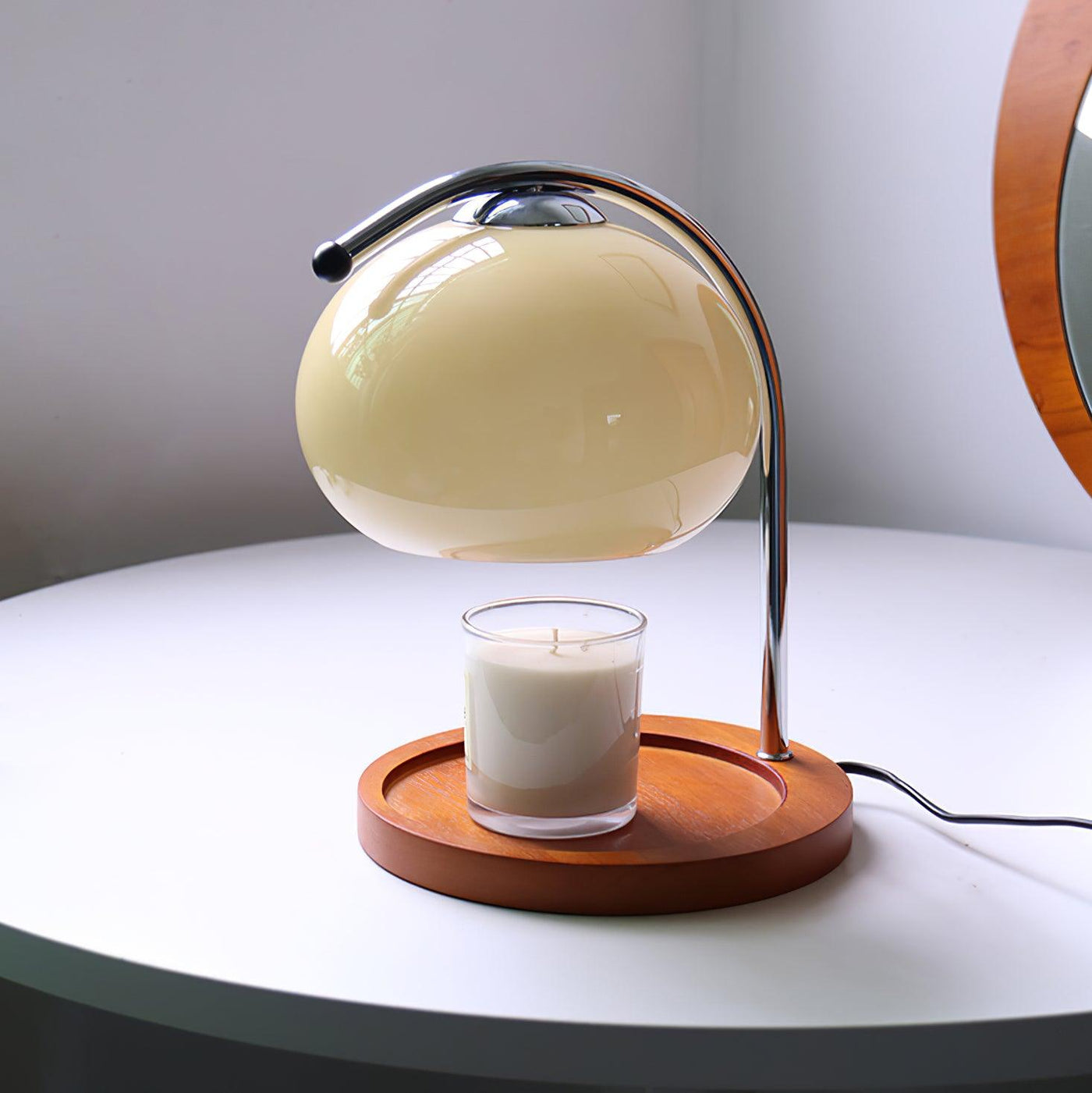 Delira Tafellamp Glazen Waxbrander Elegant
