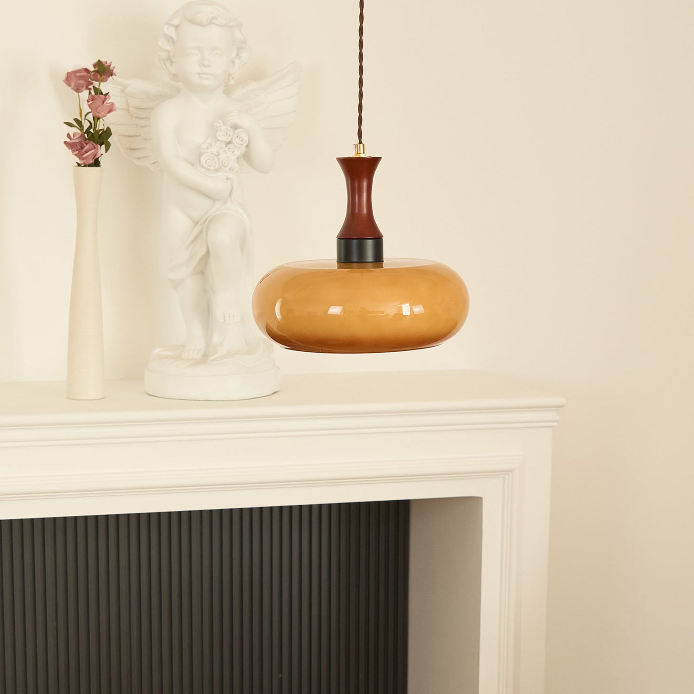 Delira Hanglamp Glas Bruin Design