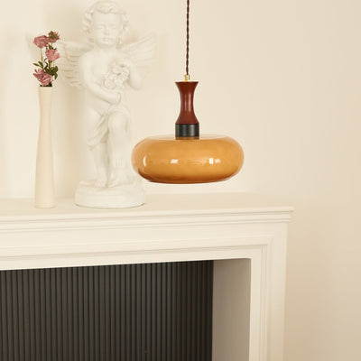Delira Hanglamp Glas Bruin Design