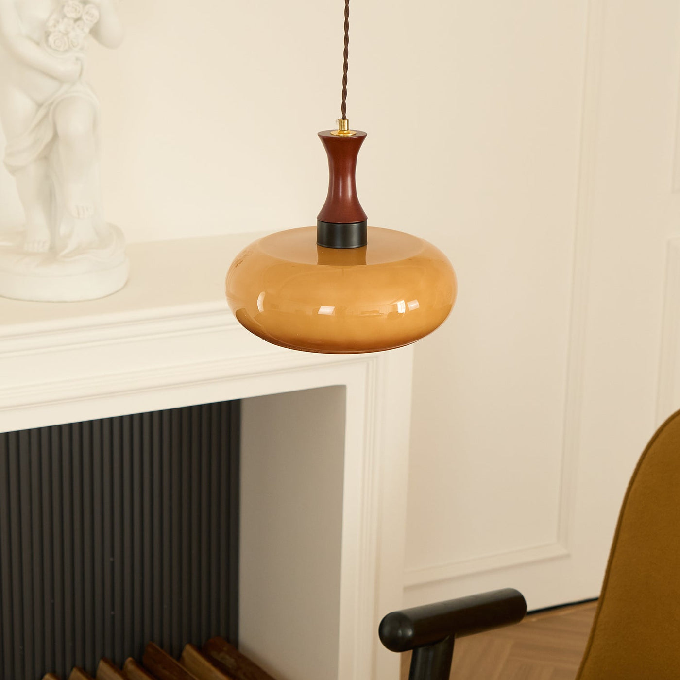 Delira Hanglamp Glas Bruin Design
