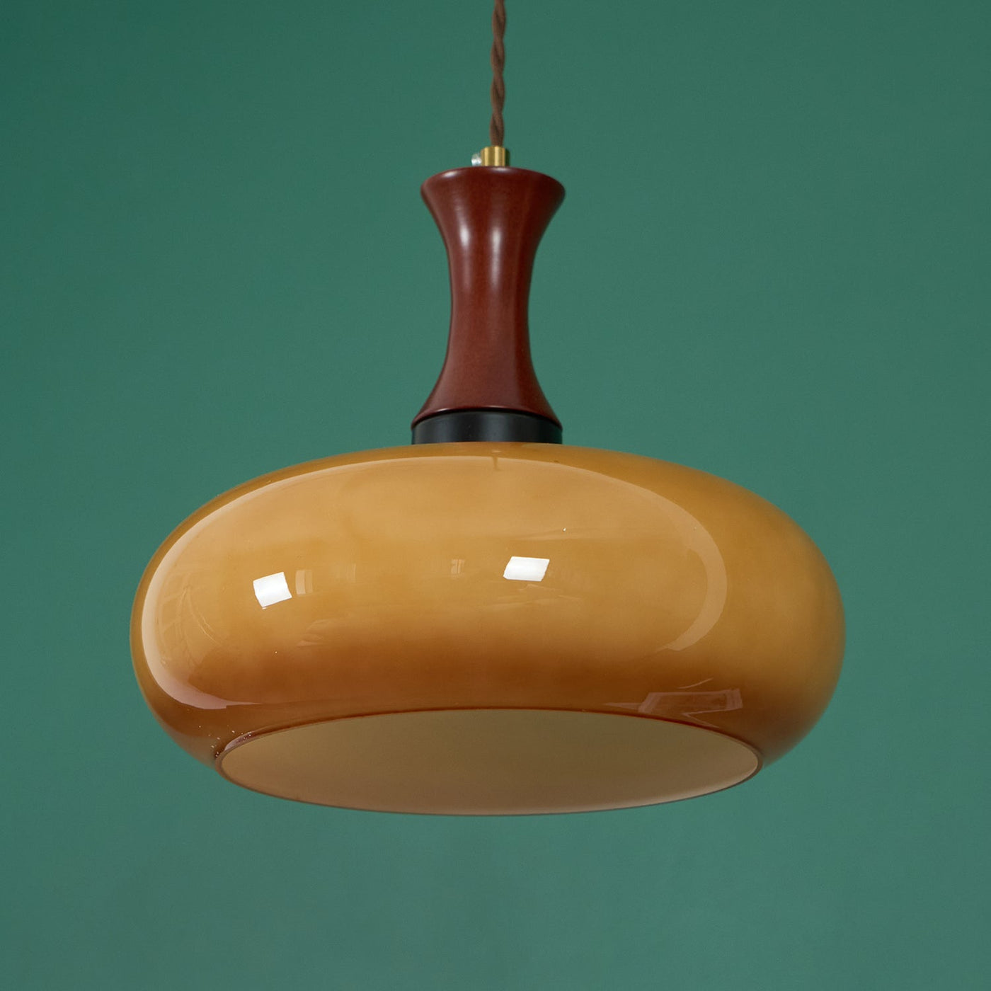 Delira Hanglamp Glas Bruin Design