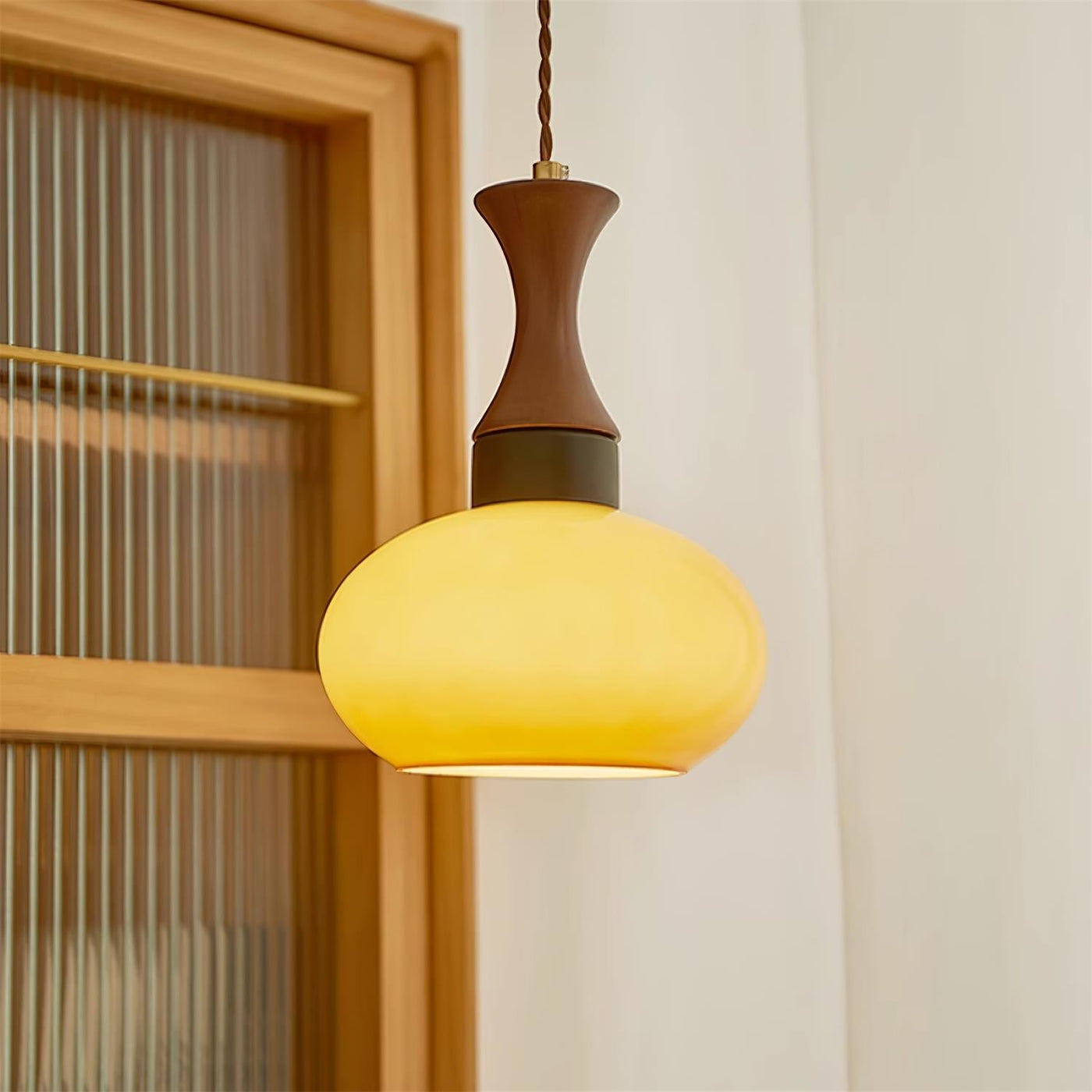 Delira Hanglamp Glas Bruin Design
