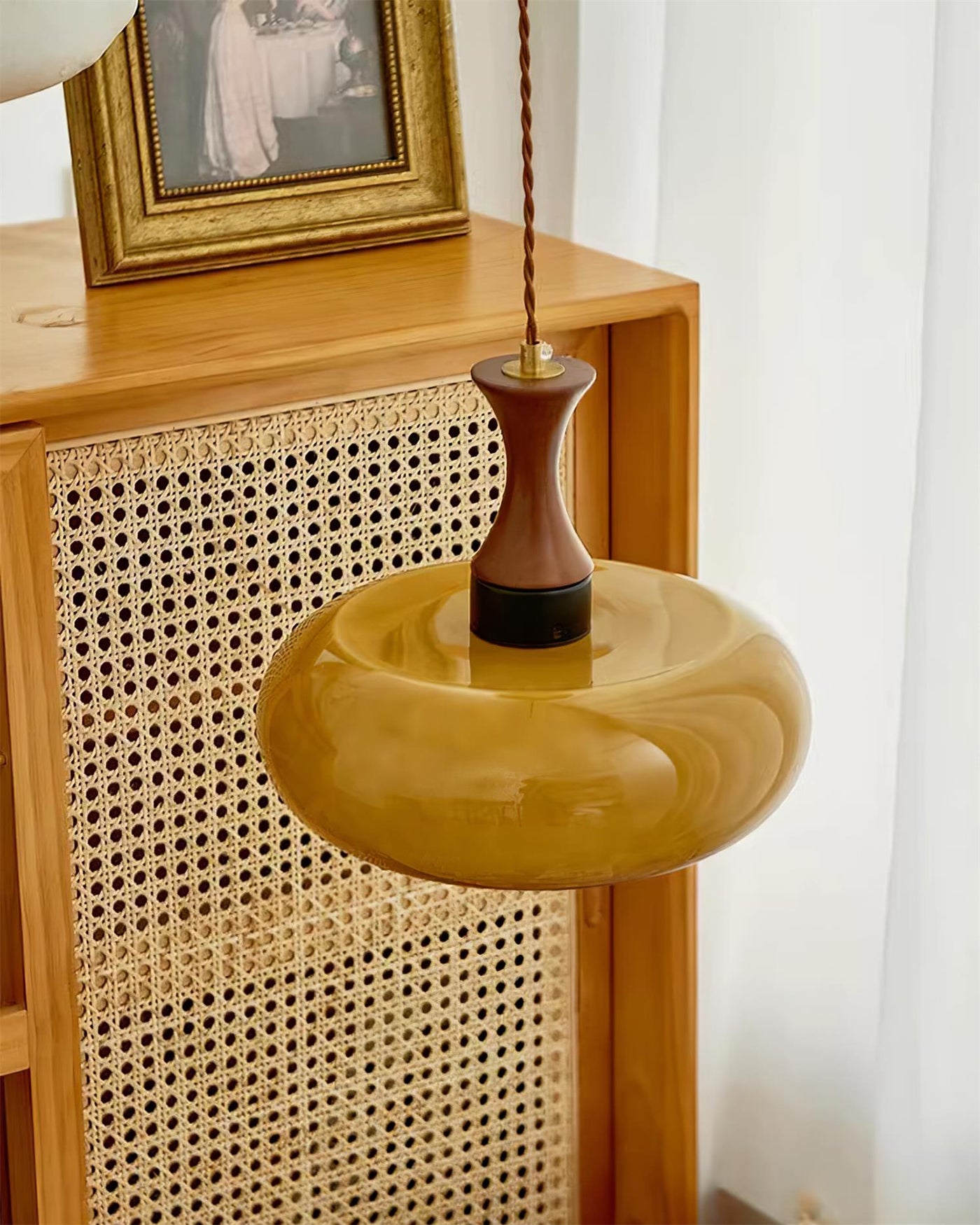 Delira Hanglamp Glas Bruin Design