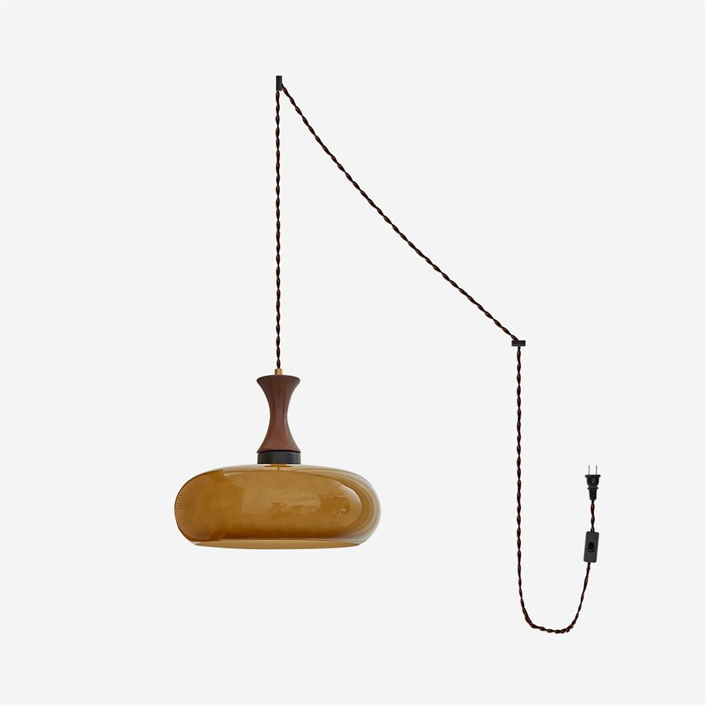 Delira Hanglamp Glas Bruin Design
