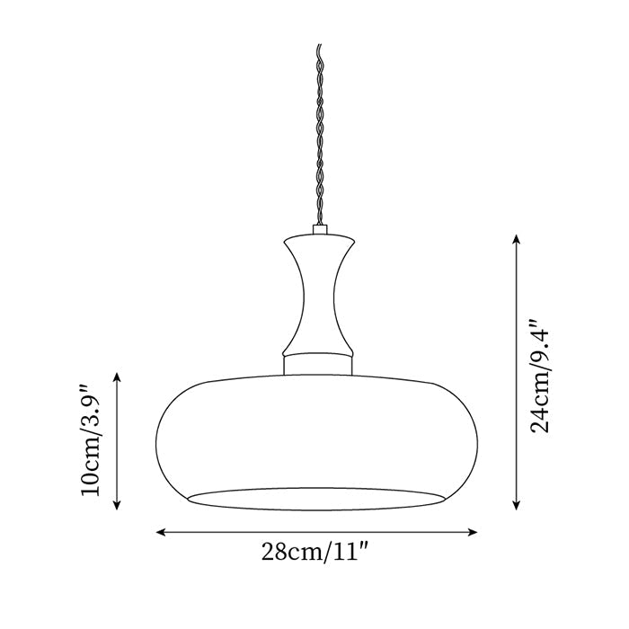 Delira Hanglamp Glas Bruin Design