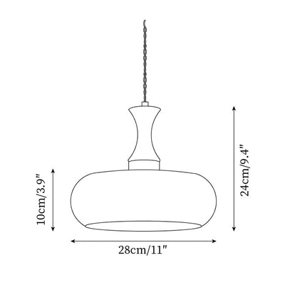 Delira Hanglamp Glas Bruin Design