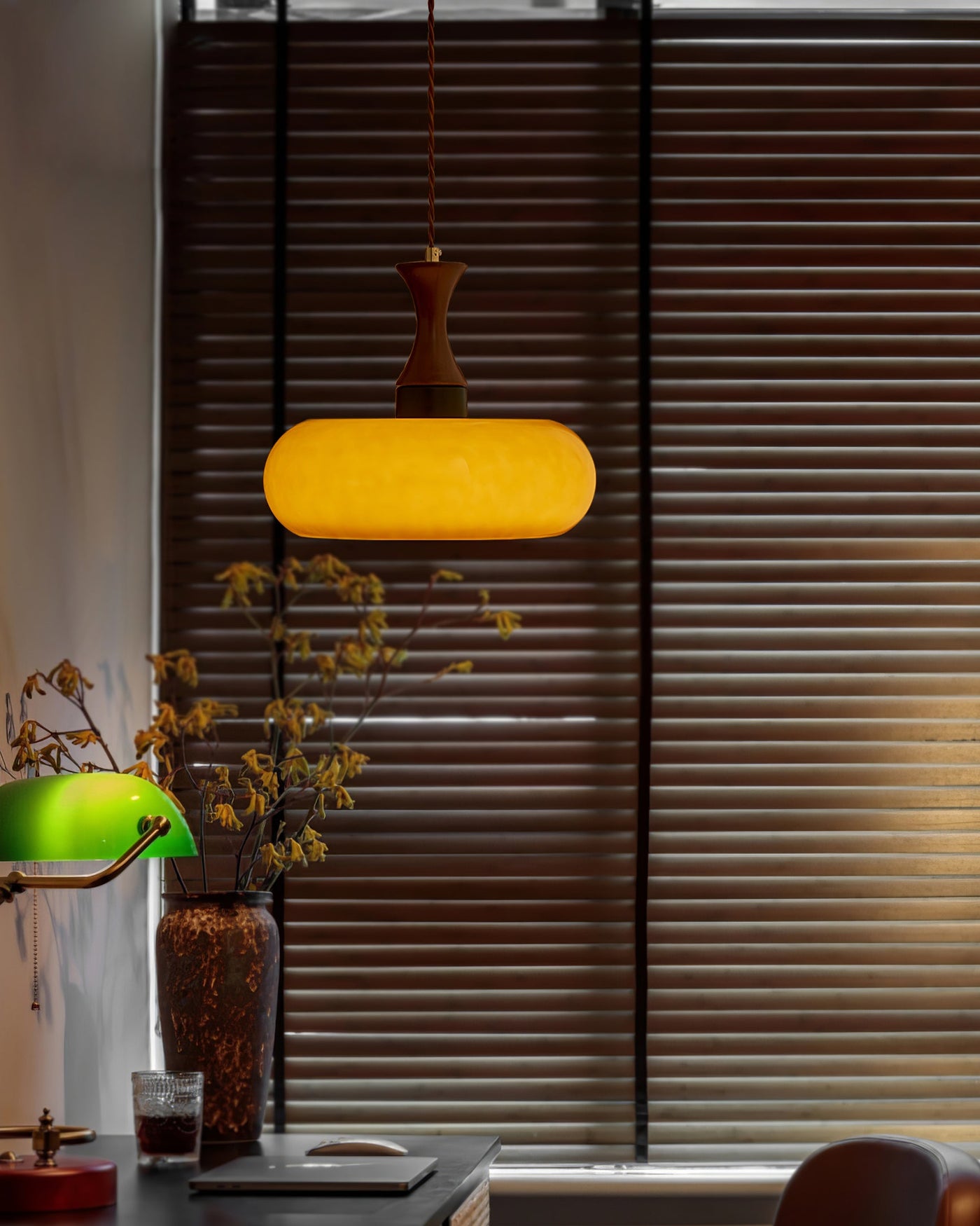Delira Hanglamp Glas Bruin Design