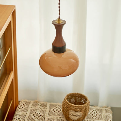 Delira Hanglamp Glas Bruin Design