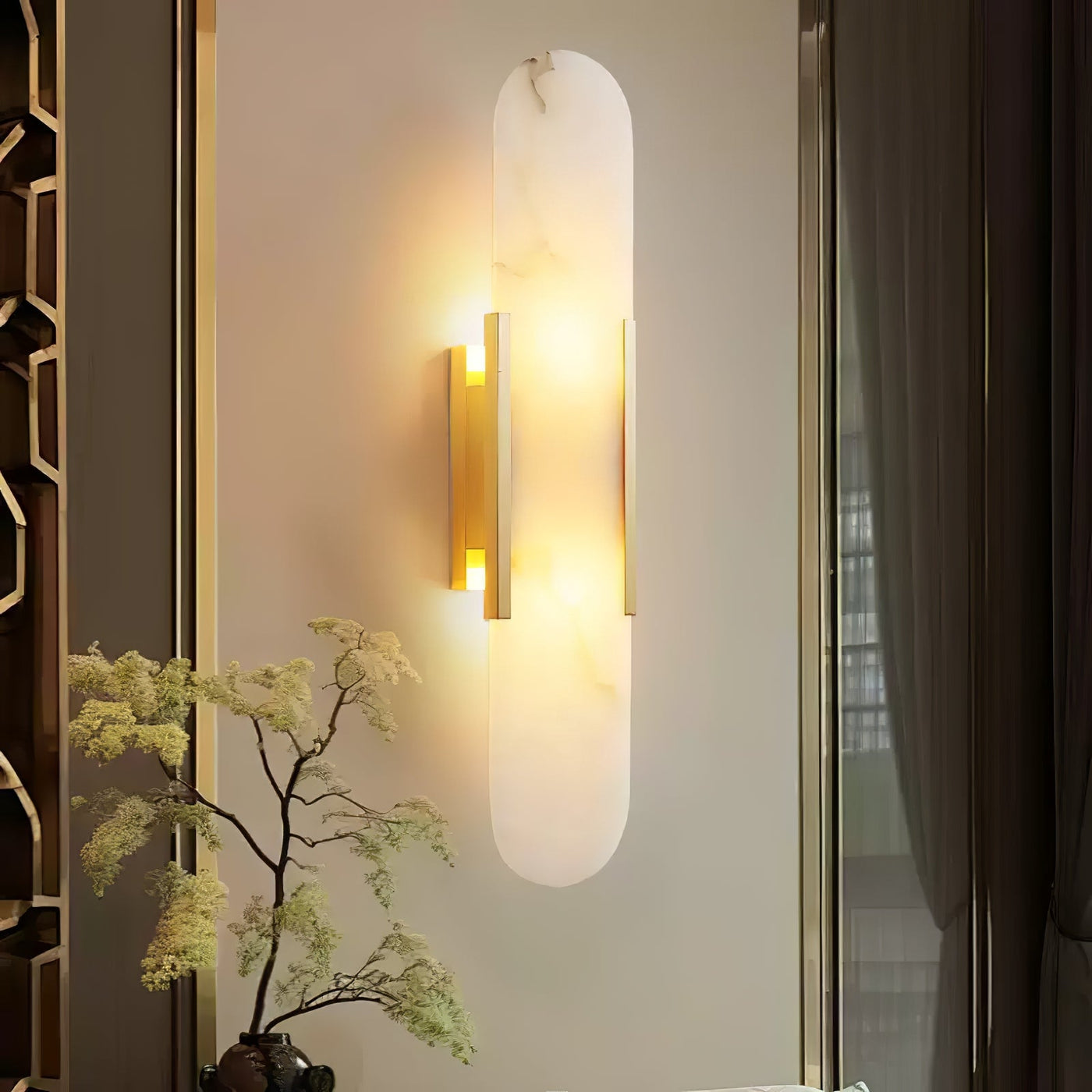 Delira Wandlamp Langwerpig Alabaster Design