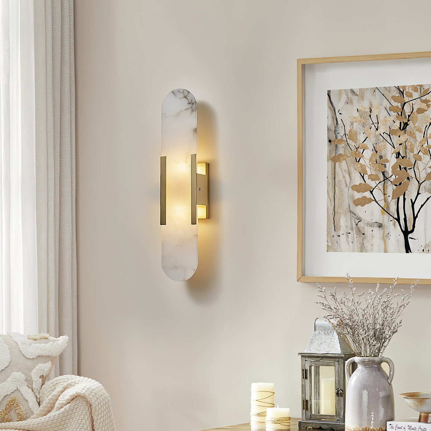 Delira Wandlamp Langwerpig Alabaster Design