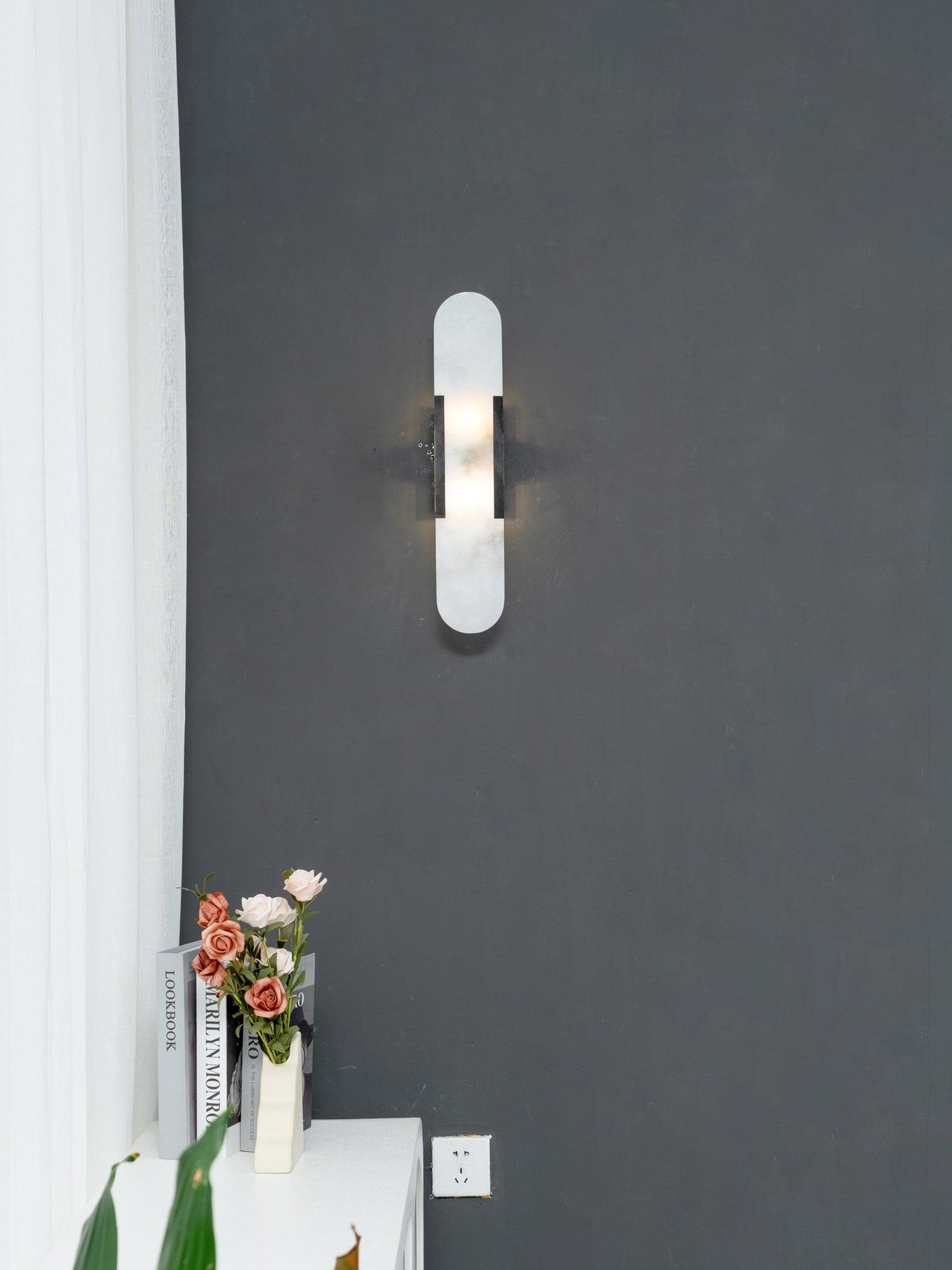 Delira Wandlamp Langwerpig Alabaster Design